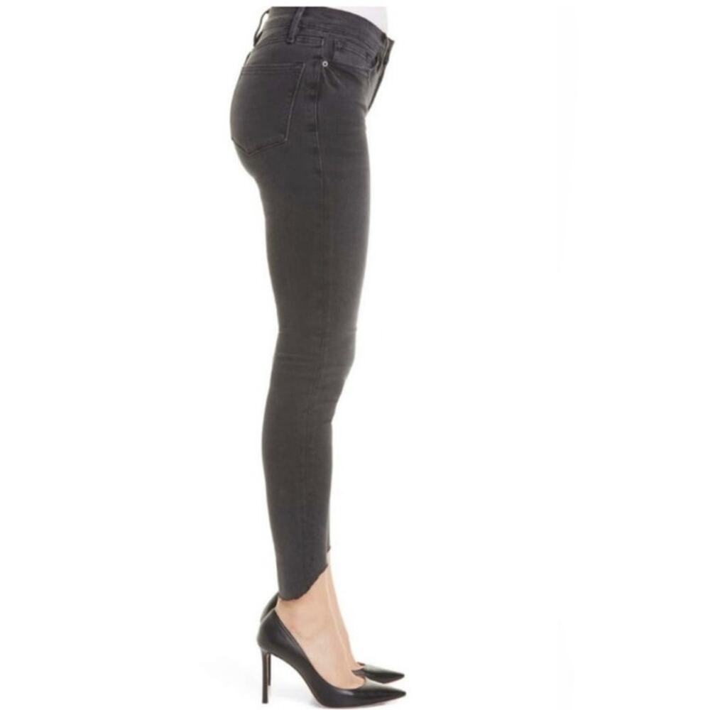 FRAME Le Skinny de Jeanne Raw Hem Size 28 Washed Black - Picture 2 of 8